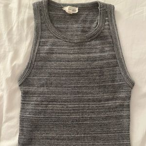 Aritzia Grey Crop Top